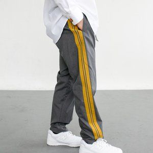 Marni Gray Sweatpants with Yellow Stripe